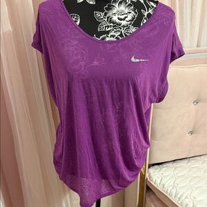 Nike Women's Short Sleeve Purple Tee